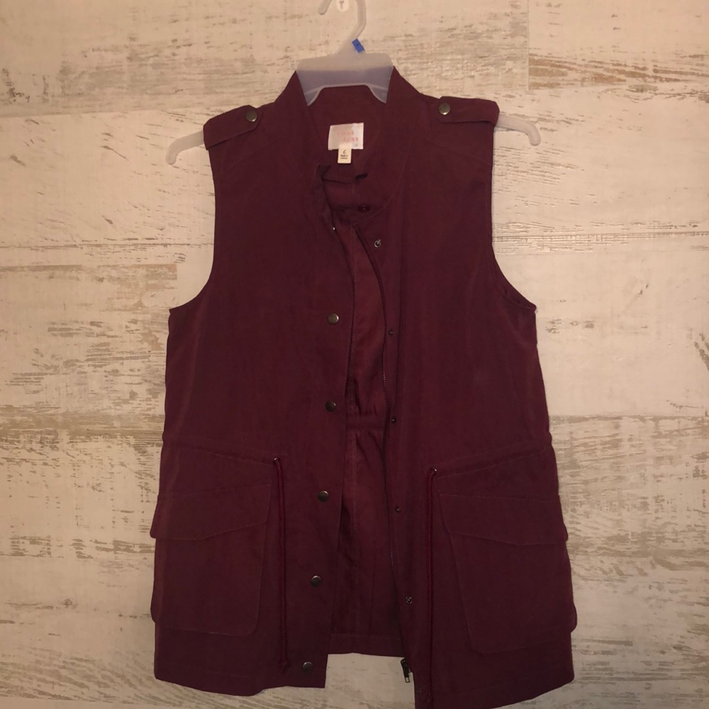 First Love Maroon Vest size Large
